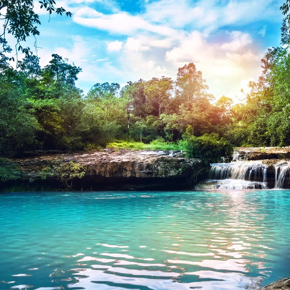 Stunning Waterhole in tropical Queensland with a waterfall - Websites For NDIS Providers - NDIS Provider Marketing